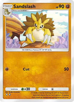 Sandslash - pokemon TCG Card
