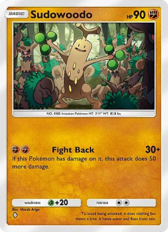 Sudowoodo - pokemon TCG Card