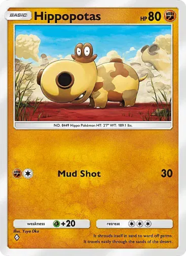 Hippopotas - Pokémon TCG Card