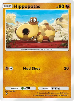 Hippopotas - pokemon TCG Card