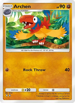 Archen - pokemon TCG Card