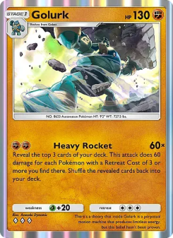 Golurk - pokemon TCG Card