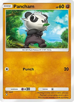 Pancham - pokemon TCG Card