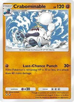 Crabominable - pokemon TCG Card