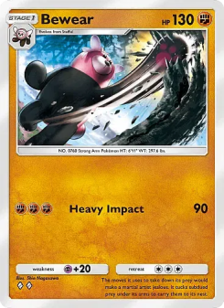Bewear - pokemon TCG Card