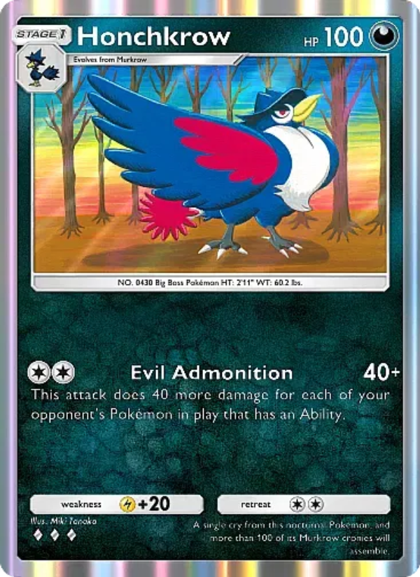 Honchkrow - Pokémon TCG Card