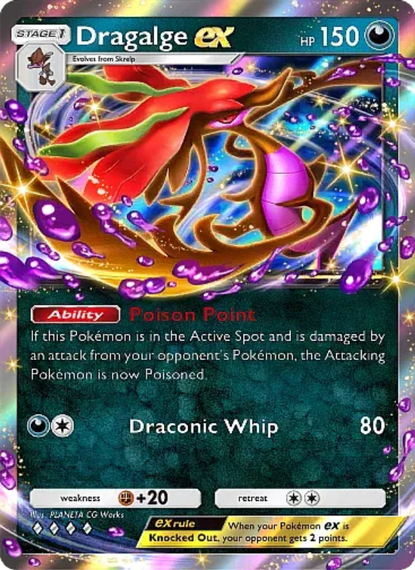 Dragalge ex - Pokémon TCG Card