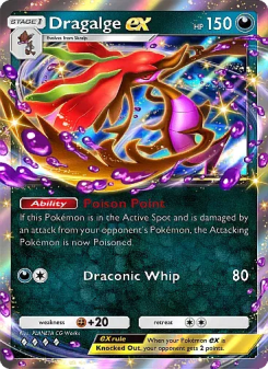 Dragalge ex - pokemon TCG Card