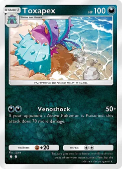 Toxapex - pokemon TCG Card