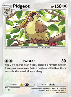 Pidgeot - pokemon TCG Card