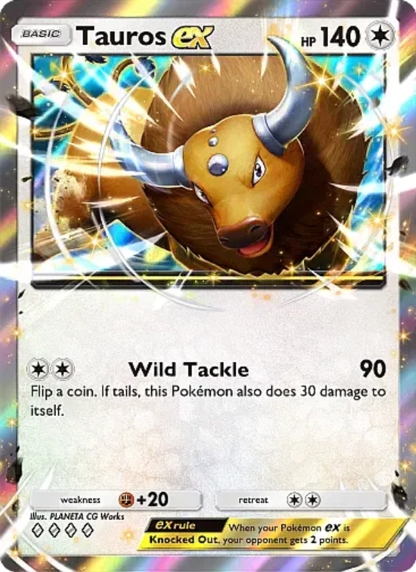 Tauros ex - Pokémon TCG Card