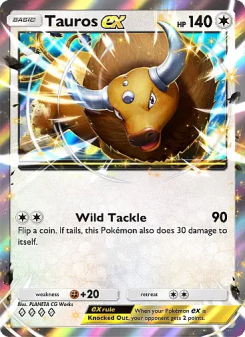 Tauros ex - pokemon TCG Card