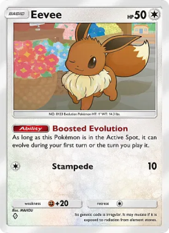 Eevee - pokemon TCG Card