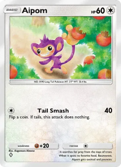 Aipom - pokemon TCG Card