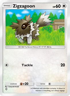Zigzagoon - pokemon TCG Card