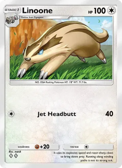 Linoone - pokemon TCG Card