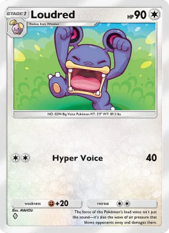 Loudred - pokemon TCG Card