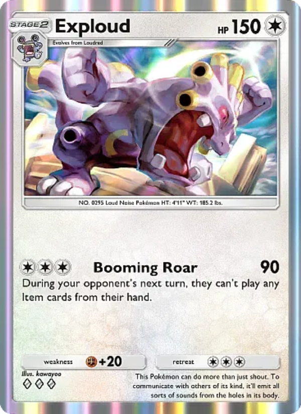 Exploud - Pokémon TCG Card