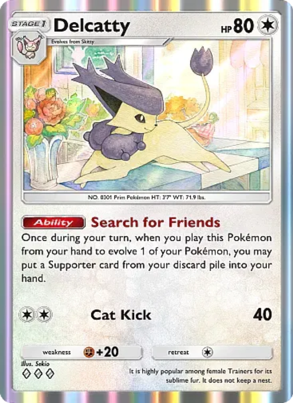 Delcatty - Pokémon TCG Card