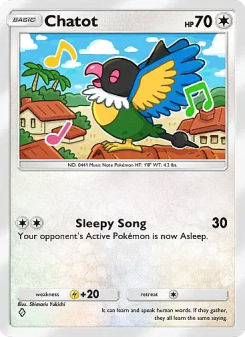 Chatot - pokemon TCG Card
