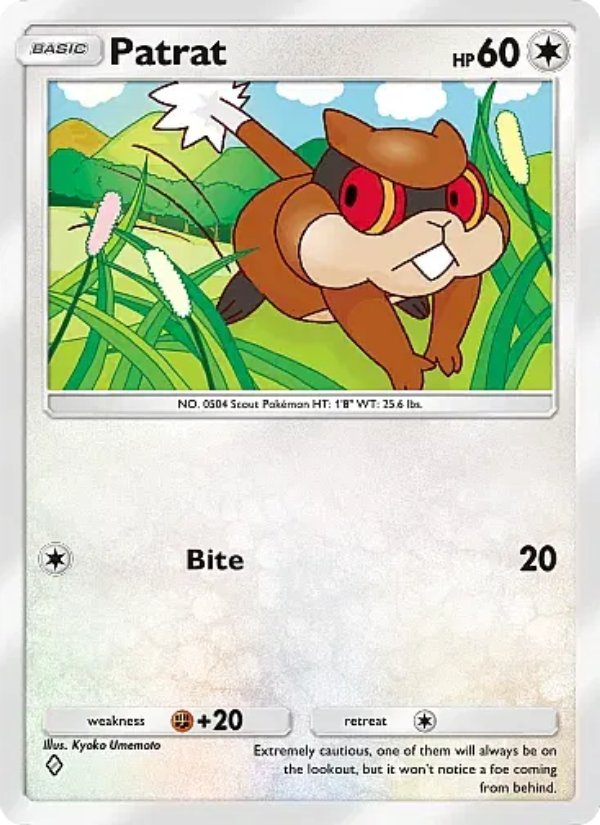 Patrat - Pokémon TCG Card