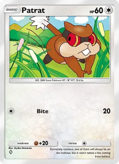 Patrat - pokemon TCG Card
