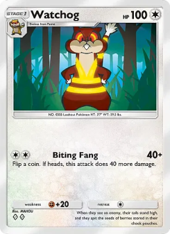 Watchog - pokemon TCG Card