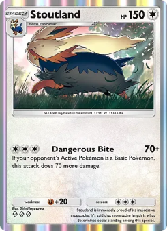 Stoutland - pokemon TCG Card