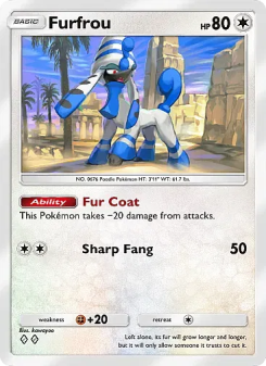 Furfrou - pokemon TCG Card