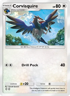 Corvisquire - pokemon TCG Card