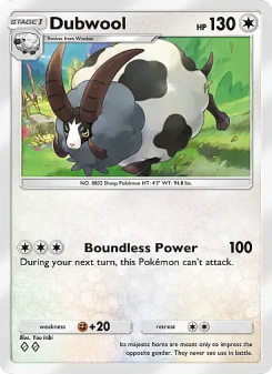 Dubwool - pokemon TCG Card