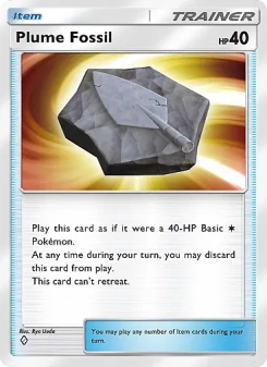 Plume Fossil - pokemon TCG Card