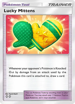 Lucky Mittens - pokemon TCG Card