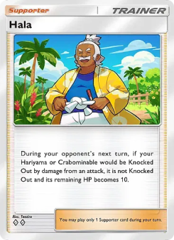 Hala - pokemon TCG Card