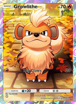 Growlithe - pokemon TCG Card