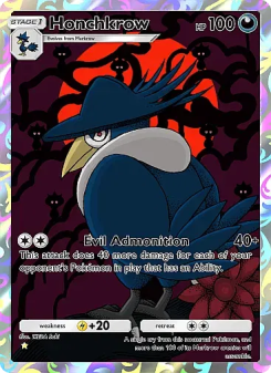 Honchkrow - pokemon TCG Card
