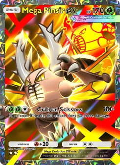 Mega Pinsir ex - pokemon TCG Card