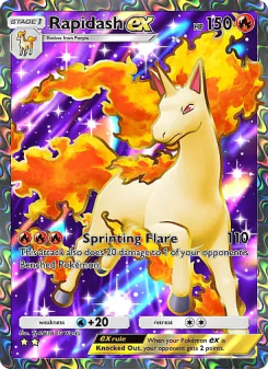 Rapidash ex - pokemon TCG Card