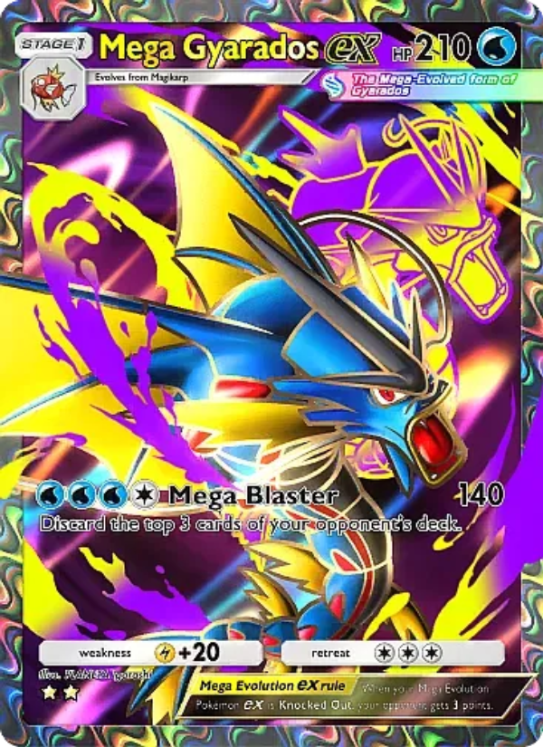 Mega Gyarados ex - Pokémon TCG Card