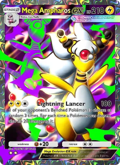 Mega Ampharos ex - pokemon TCG Card