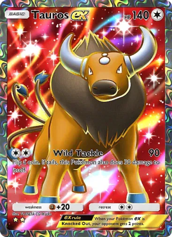 Tauros ex - Pokémon TCG Card