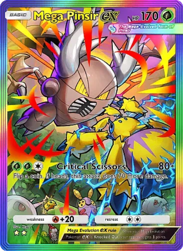 Mega Pinsir ex - Pokémon TCG Card