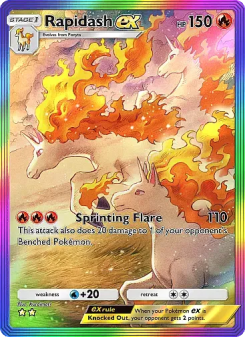 Rapidash ex - pokemon TCG Card