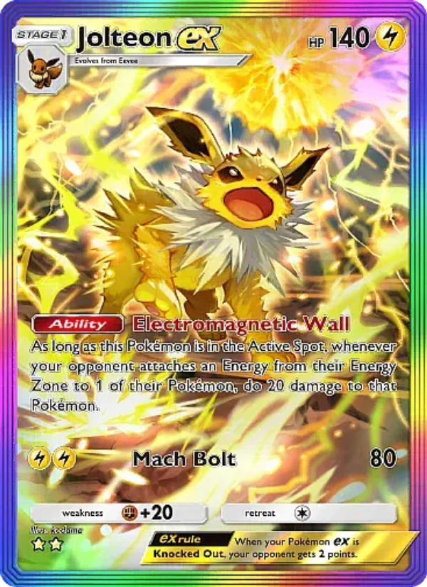 Jolteon ex - Pokémon TCG Card