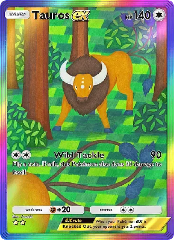 Tauros ex - Pokémon TCG Card