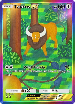 Tauros ex - pokemon TCG Card