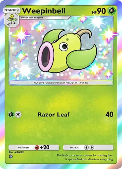 Weepinbell - pokemon TCG Card
