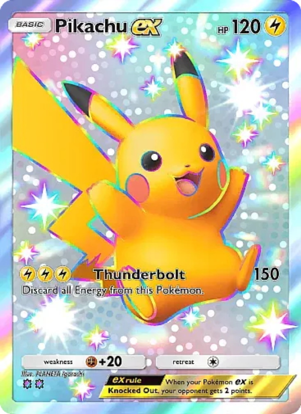 Pikachu ex - Pokémon TCG Card