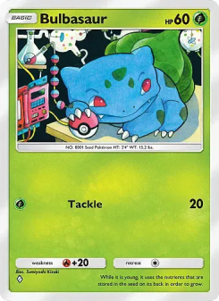 Bulbasaur - pokemon TCG Card