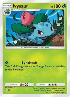Ivysaur - pokemon TCG Card